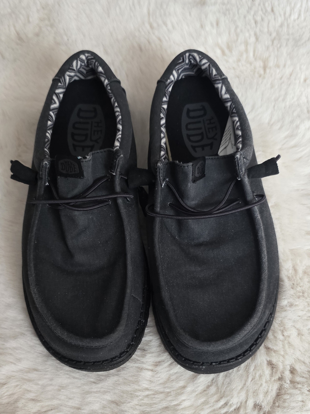 Hey Dude Men’s Wally Black Casual Slip-On Shoes